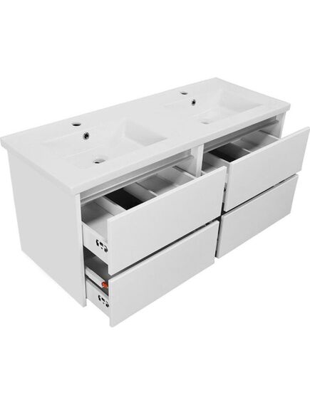 Kame Vonios spintelė KAMĖ City 120-2 su dvigubu praustuvu Lima Blanc, 2 image