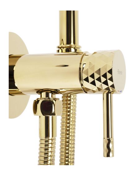Rea Sanitary Bateria Bidetowa REA Lungo Loop Diamond Złota, 2 image
