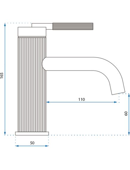 Rea Sanitary Bateria Umywalkowa REA Argon Miedź Szczotkowana Niska, изображение 5