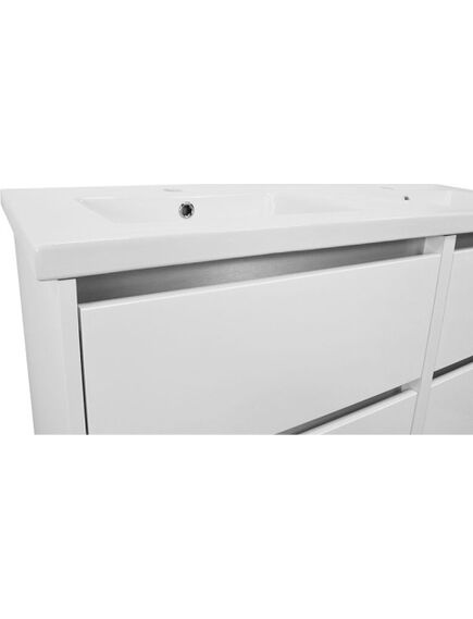 Kame Vonios spintelė KAMĖ City 120-2 su dvigubu praustuvu Lima Blanc, 3 image