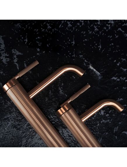 Rea Sanitary Bateria Umywalkowa REA Argon Miedź Szczotkowana Wysoka, изображение 3