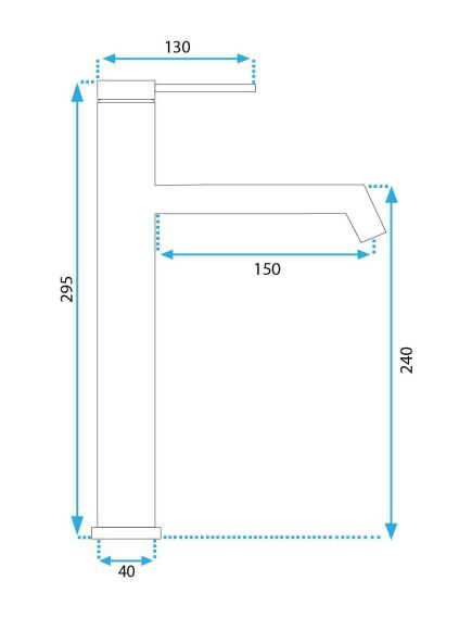 Rea Sanitary Bateria Umywalkowa REA FOSS MIEDŹ SZCZOTKOWANA WYSOKA, изображение 5