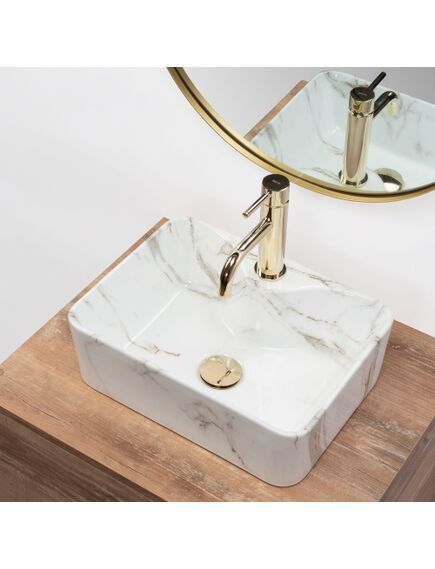 Rea Sanitary Umywalka Nablatowa REA Kelly Mini Aiax Shiny, 3 image