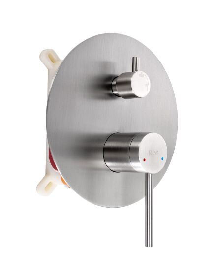 Rea Sanitary Zestaw natryskowy podtynkowy Rea Foss Clif Nikiel Szczotkowany + BOX, 2 image