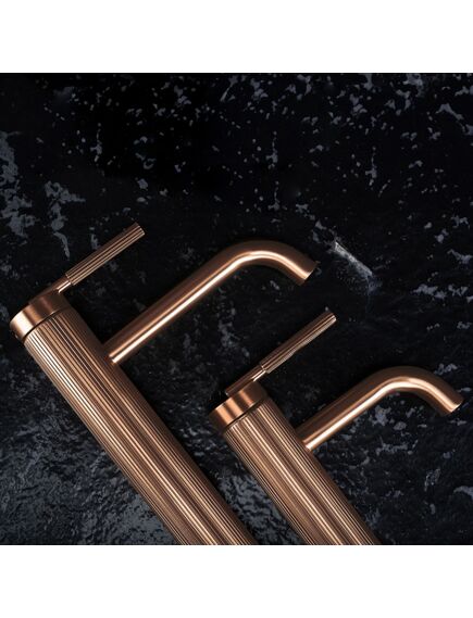 Rea Sanitary Bateria Umywalkowa REA Argon Miedź Szczotkowana Niska, изображение 3