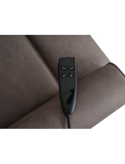 Krēsls GINGER Dark Brown Leather Armchair, 5 image