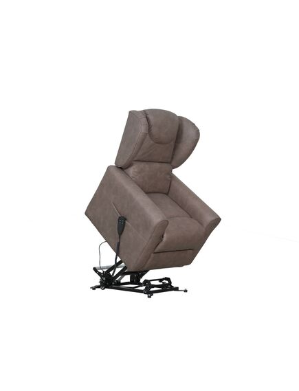 Krēsls GINGER Dark Brown Leather Armchair, 10 image