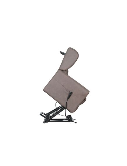 Krēsls GINGER Dark Brown Leather Armchair, 9 image