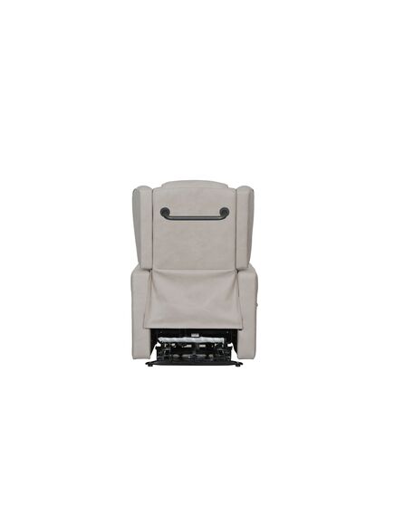 Krēsls GINGER Light Grey Leather Armchair, 2 image