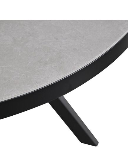 Galds LIBRA 100-130x75 Grey Matt Table, изображение 4