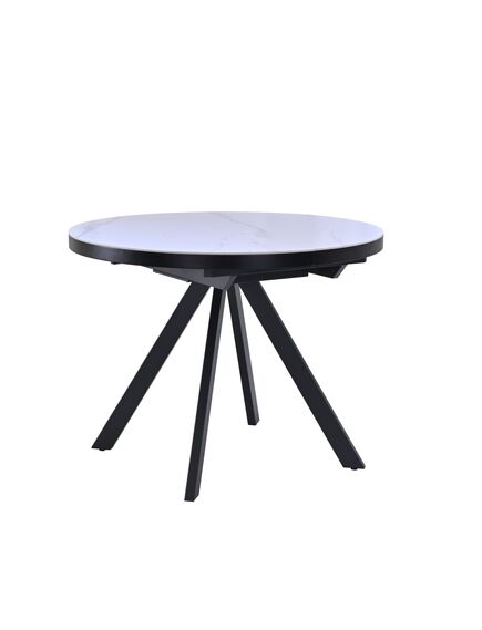 Galds LIBRA 100-130x75 White Matt Table, изображение 3