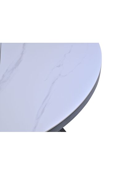 Galds LIBRA 100-130x75 White Matt Table, изображение 6