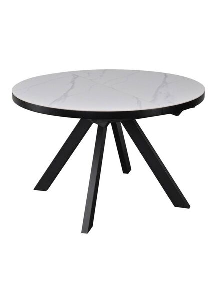 Galds LYRA 120-160x75 White Matt Table, изображение 5