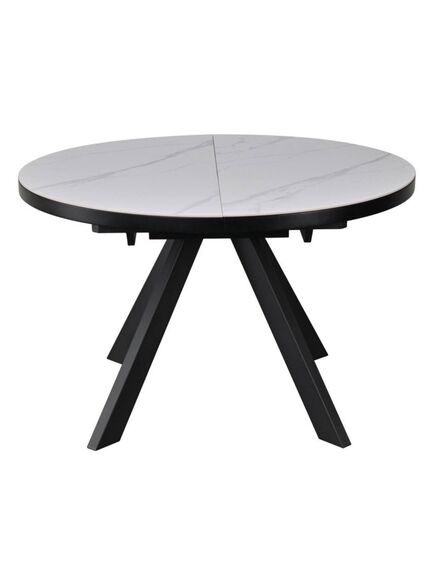 Galds LYRA 120-160x75 White Matt Table, изображение 6