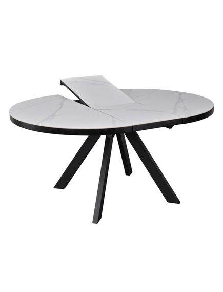 Galds LYRA 120-160x75 White Matt Table