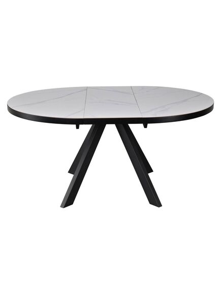Galds LYRA 120-160x75 White Matt Table, изображение 2