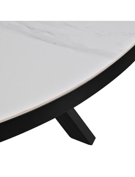 Galds LYRA 120-160x75 White Matt Table, изображение 3
