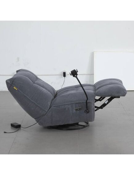 Krēsls MARCUS Grey Velour Armchair, 5 image