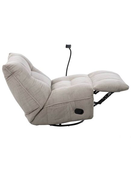 Krēsls MARCUS Light Brown Velour Armchair, 4 image