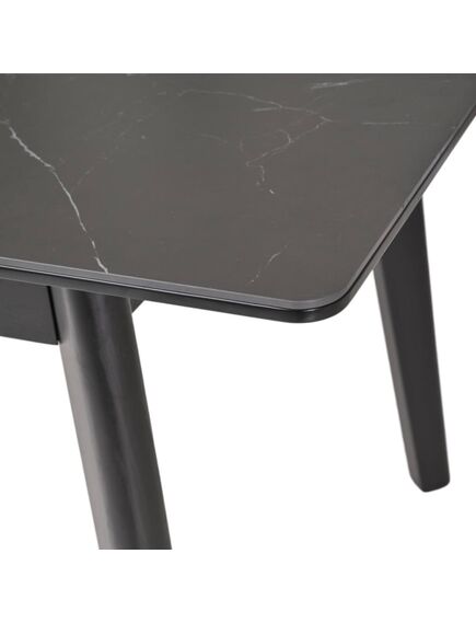 Galds OSTEN 120-160x80 Black Matt Table, изображение 9
