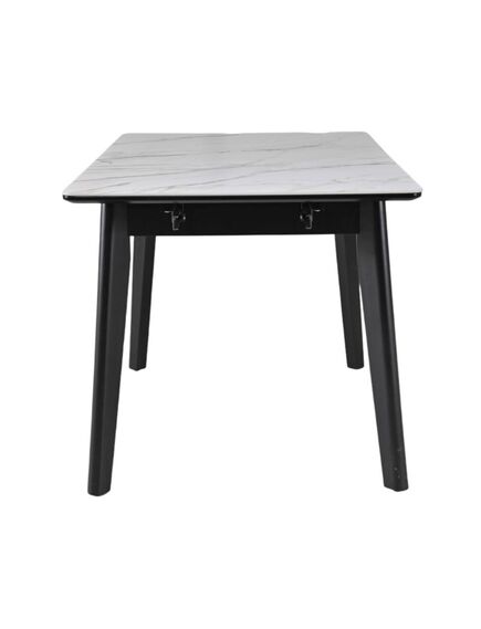 Galds OSTEN 110-140x80 White Gold Matt Table, изображение 7