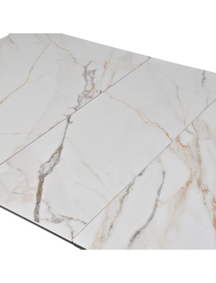 Galds OSTEN 140-180x80 White Gold Matt Table, изображение 8