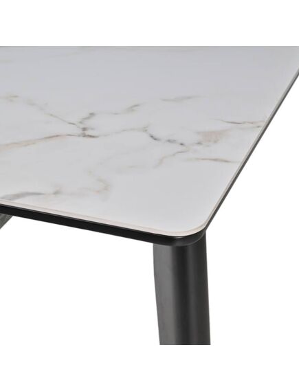 Galds OSTEN 110-140x80 White Gold Matt Table, изображение 10