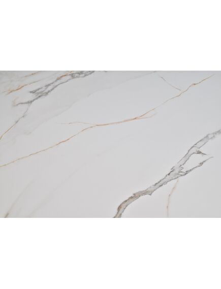 Galds OSTEN 110-140x80 White Gold Matt Table, изображение 11