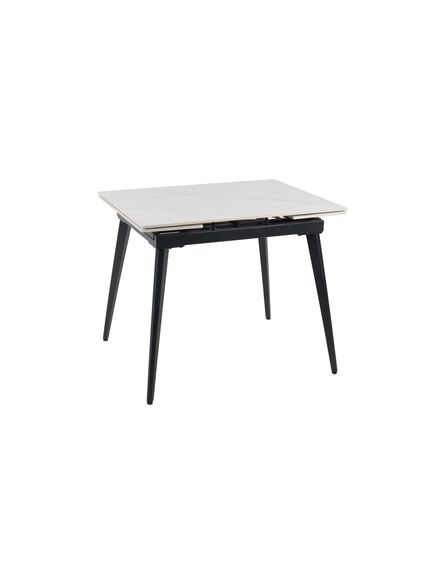 Galds REEF 90-140x75 White Marble Matt Table, изображение 2