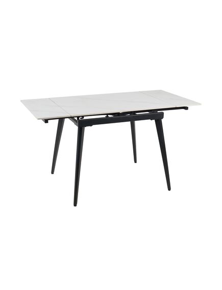 Galds REEF 90-140x75 White Marble Matt Table, изображение 3