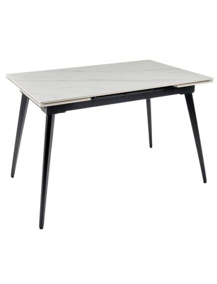 Galds REEF 120-180x80 White Marble Matt Table, изображение 2