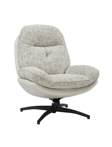 Krēsls ROY Light Grey Chenille Armchair