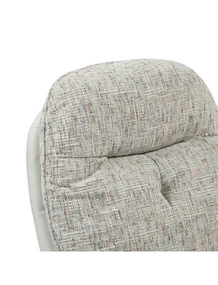 Krēsls ROY Light Grey Chenille Armchair, 6 image