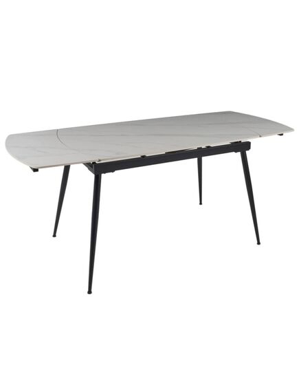 Galds VELA 110-170x75 White Marble Matt Table, изображение 4