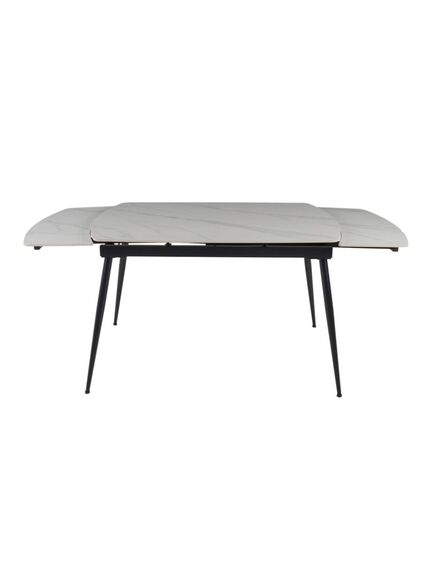 Galds VELA 110-170x75 White Marble Matt Table, изображение 11
