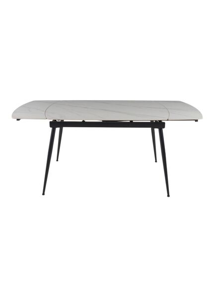 Galds VELA 110-170x75 White Marble Matt Table, изображение 5
