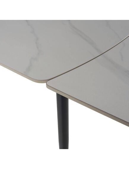 Galds VELA 110-170x75 White Marble Matt Table, изображение 8