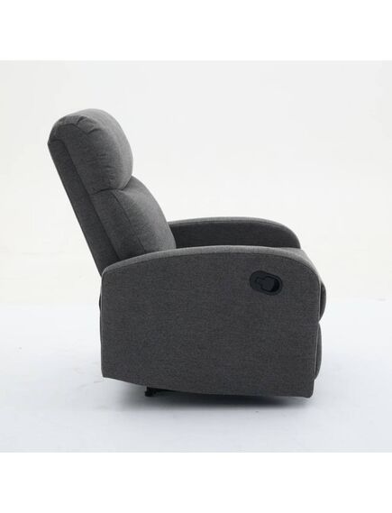 Krēsls VETIVER Grey Burlap Armchair, 4 image