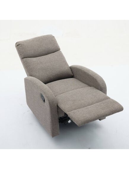 Krēsls VETIVER Light Brown Burlap Armchair, 5 image