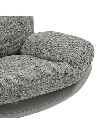 Krēsls YORK Grey Chenille Armchair, 2 image