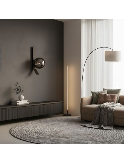 Toolight KINKIET ŚCIENNY APP1757-1W CZARNY CHROM, 4 image