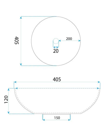 Rea Sanitary Umywalka nablatowa Rea ANIKA, 5 image