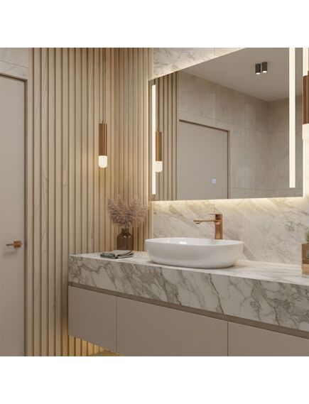 Rea Sanitary Bateria Umywalkowa REA Drop Miedź Szczotkowana Wysoka, изображение 2