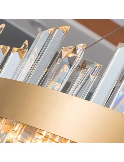 Toolight Lampa sufitowa kryształowa APP1515-CP60 Złota, 3 image