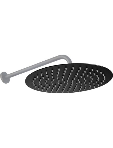 Rea Sanitary Deszczownica okrągła Rea 25cm Czarna Mat