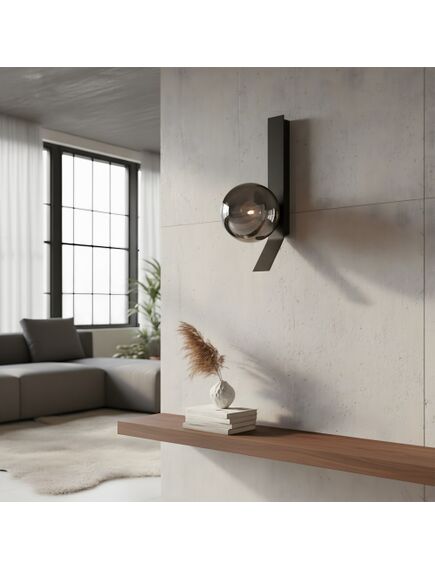 Toolight KINKIET ŚCIENNY APP1757-1W CZARNY CHROM, 2 image