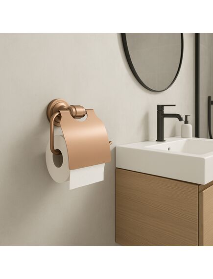 Rea Sanitary Uchwyt na papier toaletowy 16101 Aristo Miedź szczotkowana, 3 image