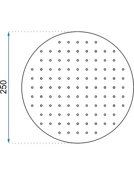 Rea Sanitary Deszczownica okrągła Rea 25cm Czarna Mat, 5 image