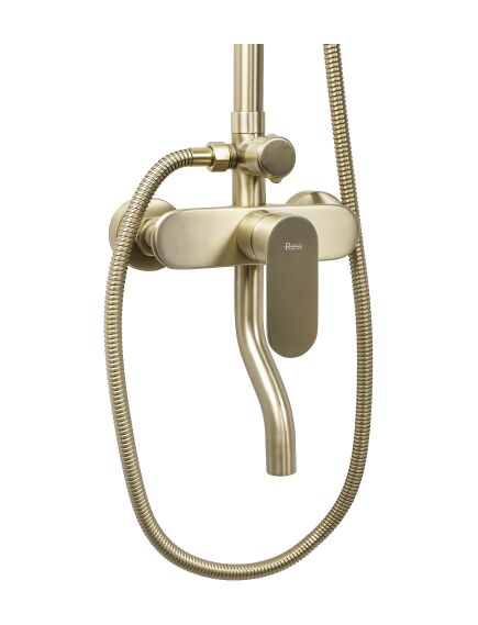 Rea Sanitary Zestaw natryskowy Rea DROP Złoty Szczotkowany, 3 image