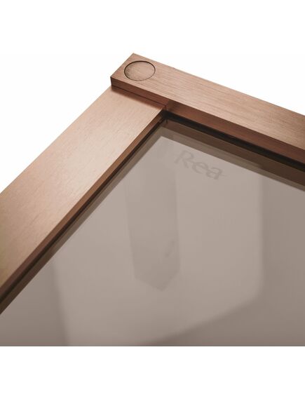 Rea Sanitary Kabina Prysznicowa REA Hugo Double 80x90 Miedź Szczotkowana, 3 image